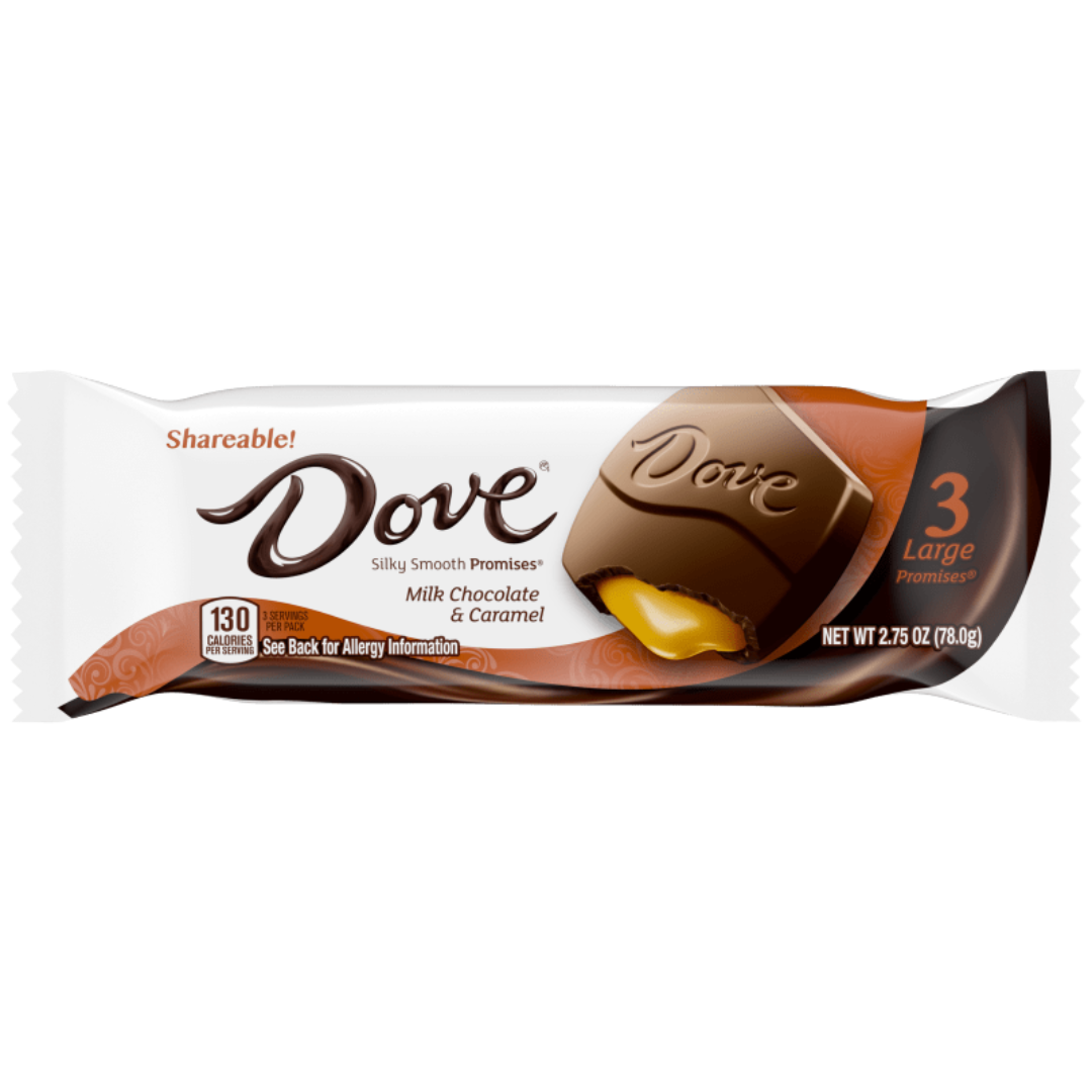 Dove Large Milk Chocolate & Caramel Promises - 2.75oz / 20ct