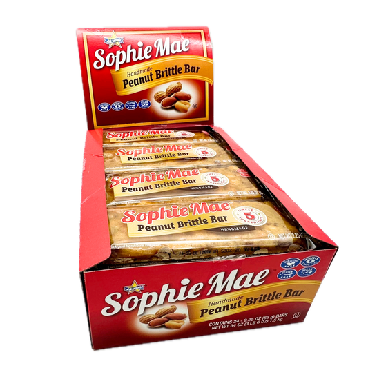 Sophie Mae Handmade Peanut Brittle Bar - 2.25oz / 24ct