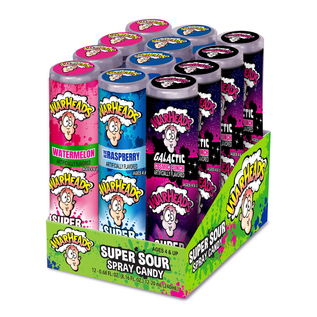 Warhead Colours WarHeads Super Sour Spray 12ct – Blair Candy Company