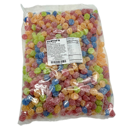 Gustaf's Assorted Sour Buttons - 4.4lb