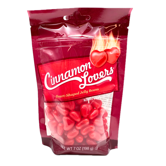 Cinnamon Lovers Heart-Shaped Jelly Beans - 7oz