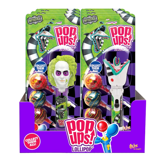 Beetlejuice Pop Ups Lollipops - 12ct