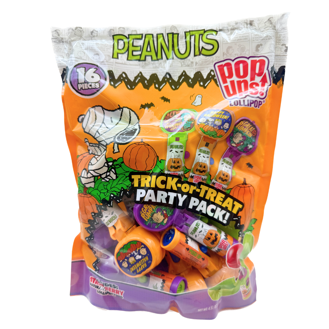 Mini Peanuts Peanuts Mini Pop Ups Lollipops - 16ct – Blair Candy Company