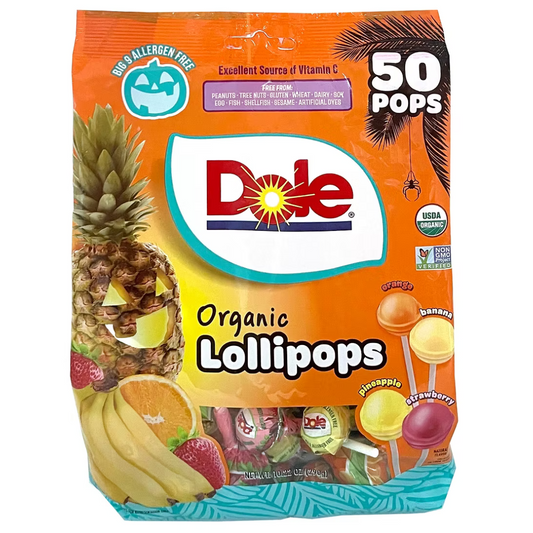 Dole Organic Lollipops - 50ct