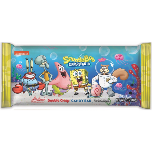 Palmer SpongeBob SquarePants Double Crisp Candy Bar - 3oz / 18ct
