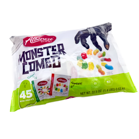 Albanese Sweet & Sour Monster Gummes - 22.5oz / 45ct