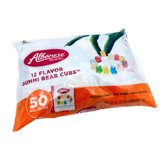 Albanese 12 Flavor Gummi Bear Cubs - 25oz / 50ct