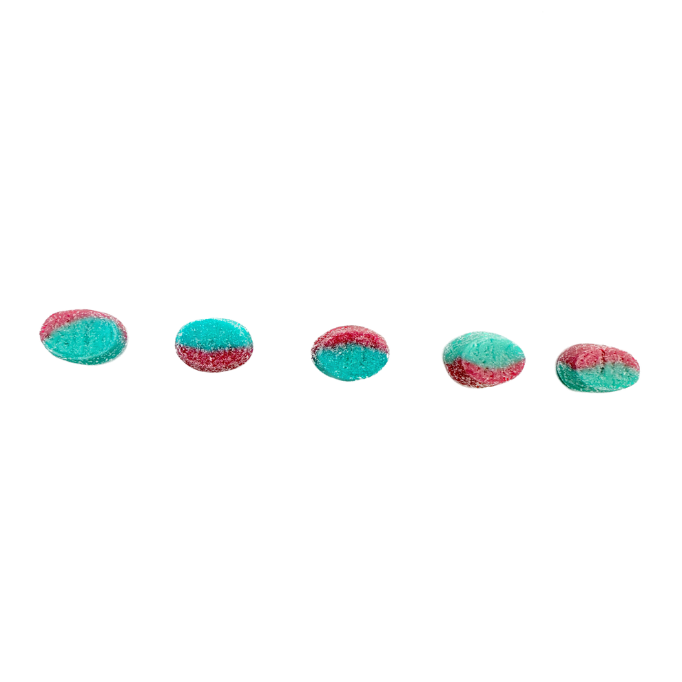 BUBS Goody Raspberry Blueberry Sour Ovals - 90g – Blair Candy Company