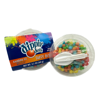 Dippin' Dots Rainbow Ice Taffy Bites - 2.1oz / 12ct