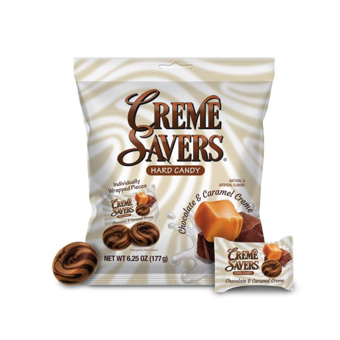 Creme Savers Chocolate and Caramel Creme Hard Candy - 6.25oz