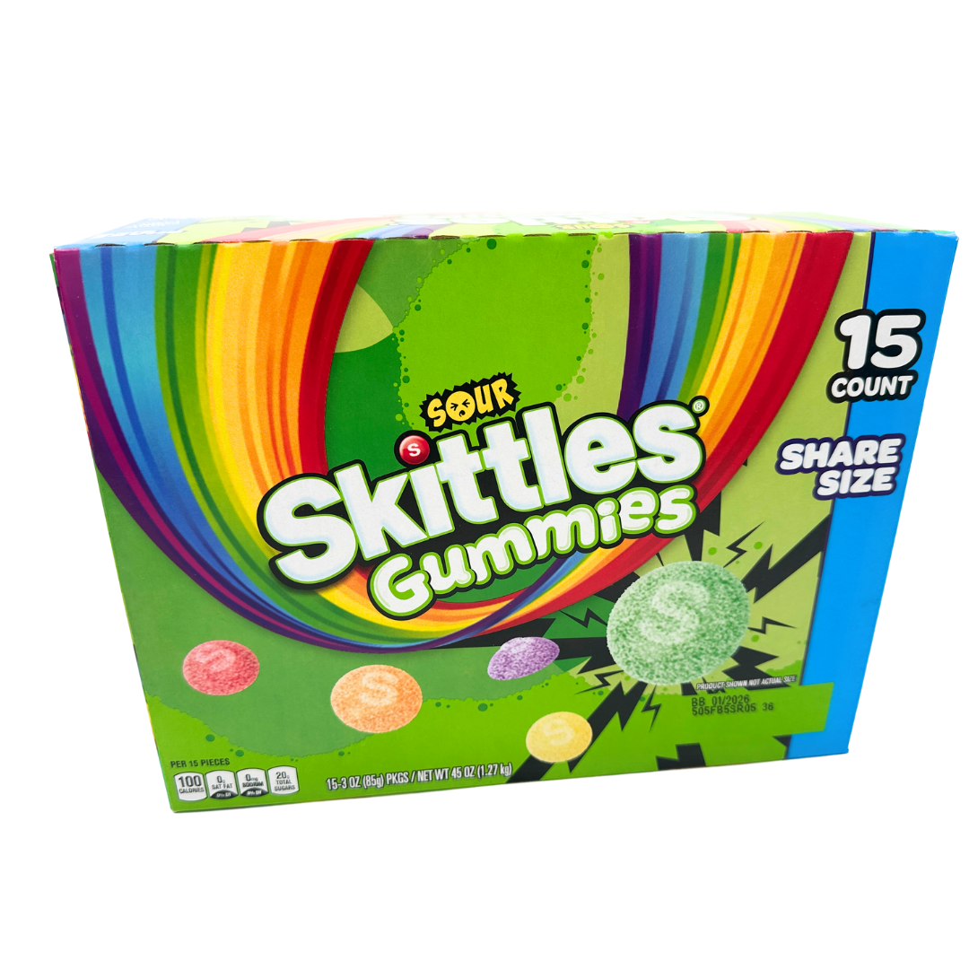 Skittles Sour Gummies - 3oz / 15ct