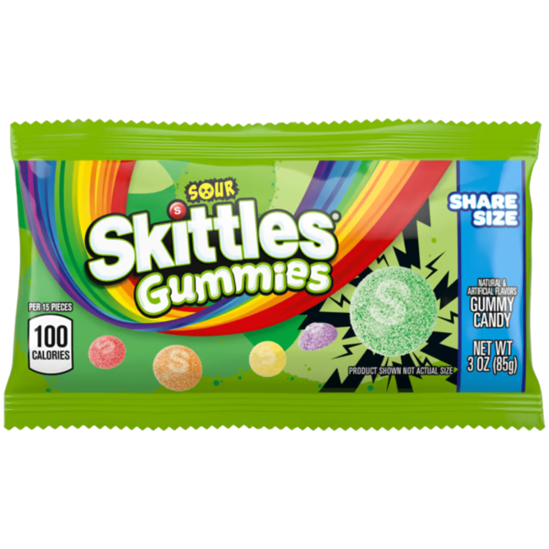 Skittles Sour Gummies - 3oz / 15ct