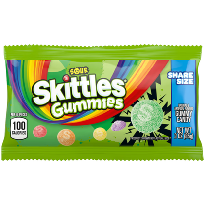 Skittles Sour Gummies - 3oz / 15ct