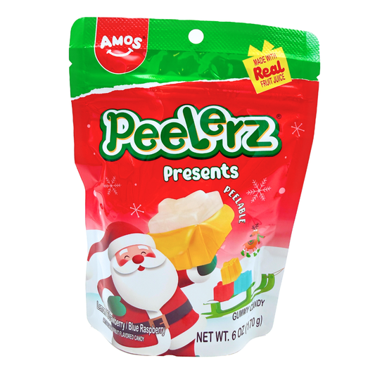 Amos Peelerz Peelable Gummy Presents - 6oz