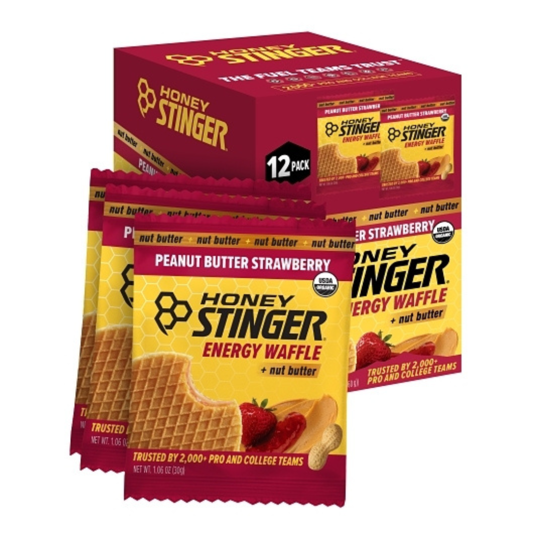 Honey Stinger Peanut Butter Strawberry Energy Waffles - 1.06oz / 12ct