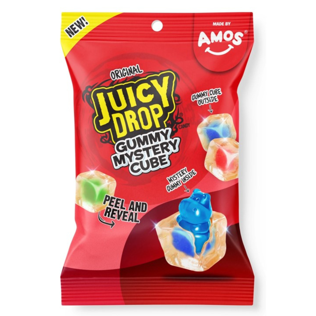 AMOS Original Juicy Drop Mystery Cube Gummy Candy - 5oz