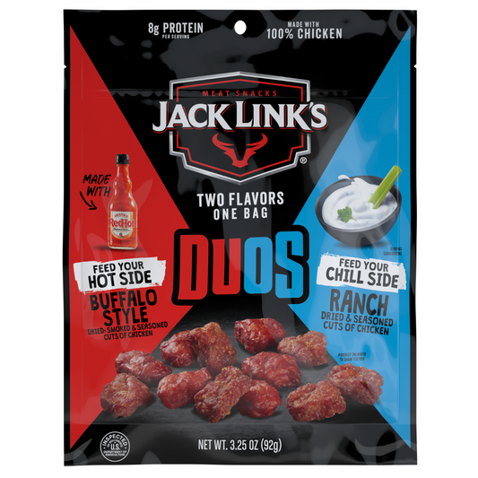 Jack Link's Duos Buffalo Style and Ranch Chicken Tender Bites - 3.25oz