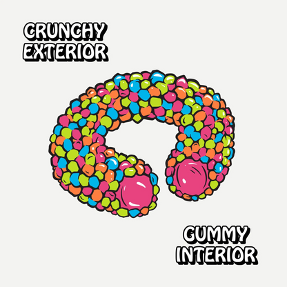 Rotten Sour Gummy Cruncheez - 1.8oz