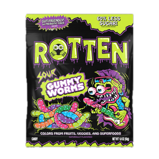Rotten Sour Gummy Worms - 1.8oz