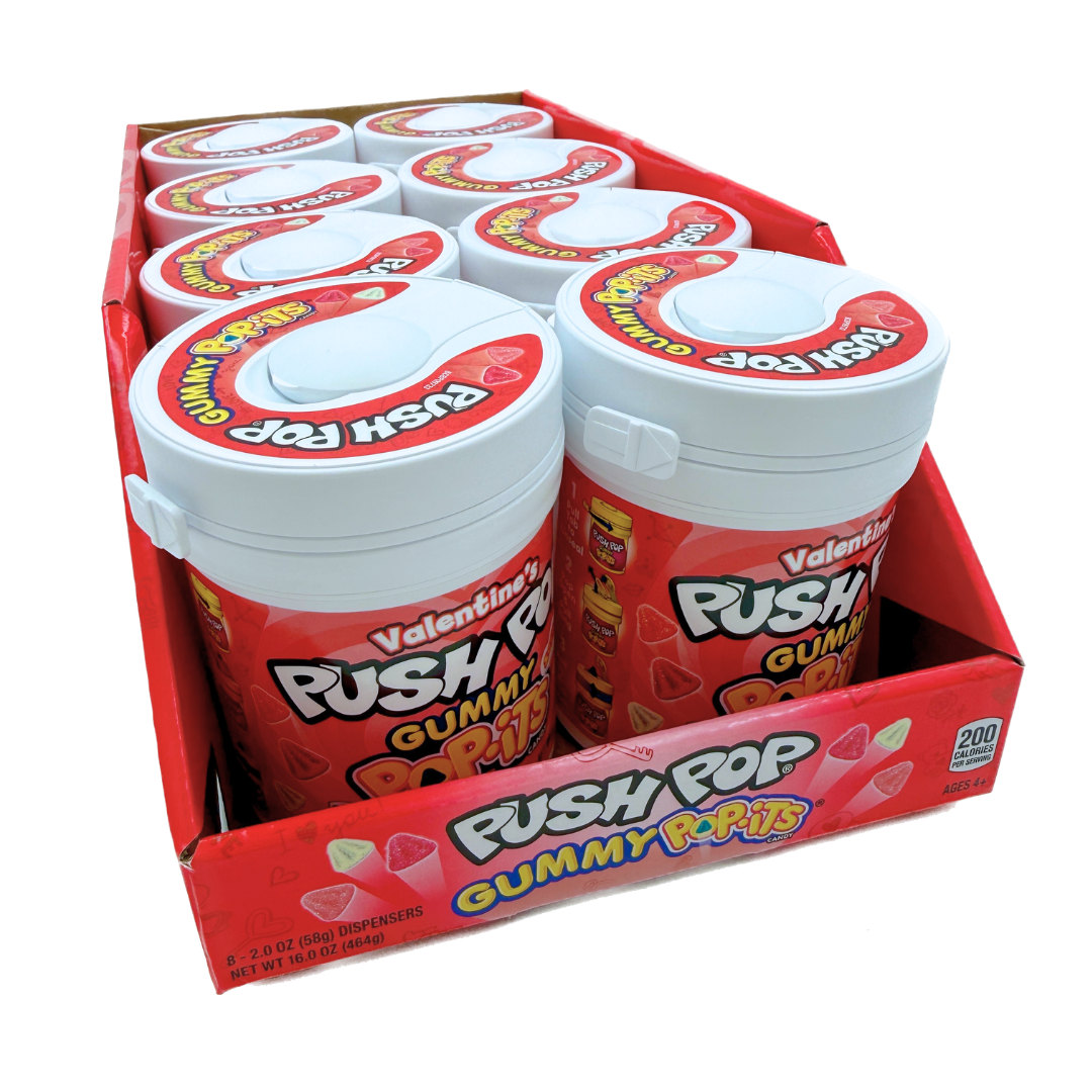 Valentine's Push Pops Gummy Pop-Its - 8ct