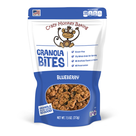 Crazy Monkey Baking Blueberry Granola Bites - 7.5oz