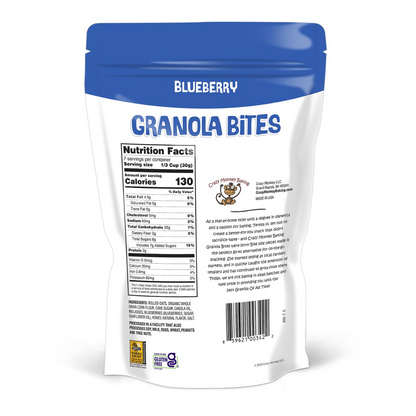 Crazy Monkey Baking Blueberry Granola Bites - 7.5oz
