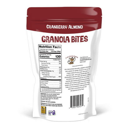 Crazy Monkey Baking Cranberry Almond Granola Bites - 7.5oz