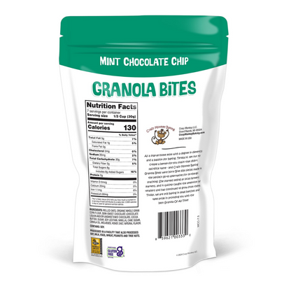 Crazy Monkey Baking Mint Chocolate Chip Granola Bites - 7.5oz