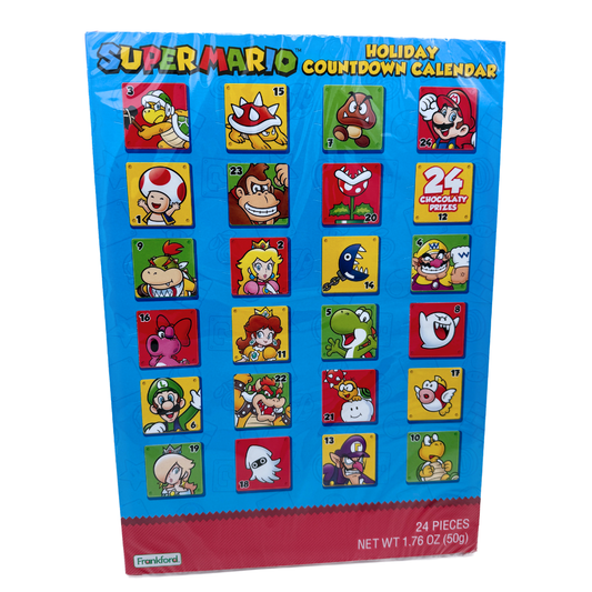Super Mario Holiday Countdown Calendar - 1.76oz