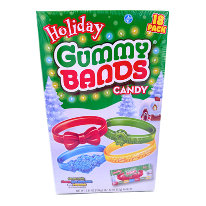 Holiday Gummy Bands Candy - 0.42oz / 18ct