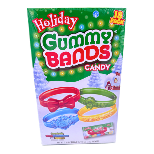 Holiday Gummy Bands Candy - 0.42oz / 18ct