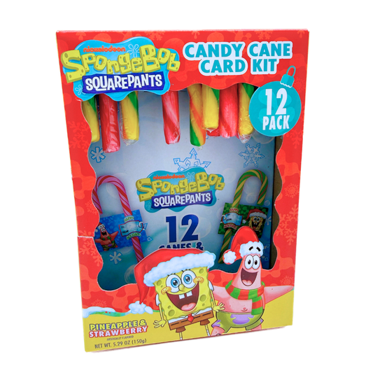 SpongeBob SquarePants Candy Cane Card Kit - 5.29oz / 12ct
