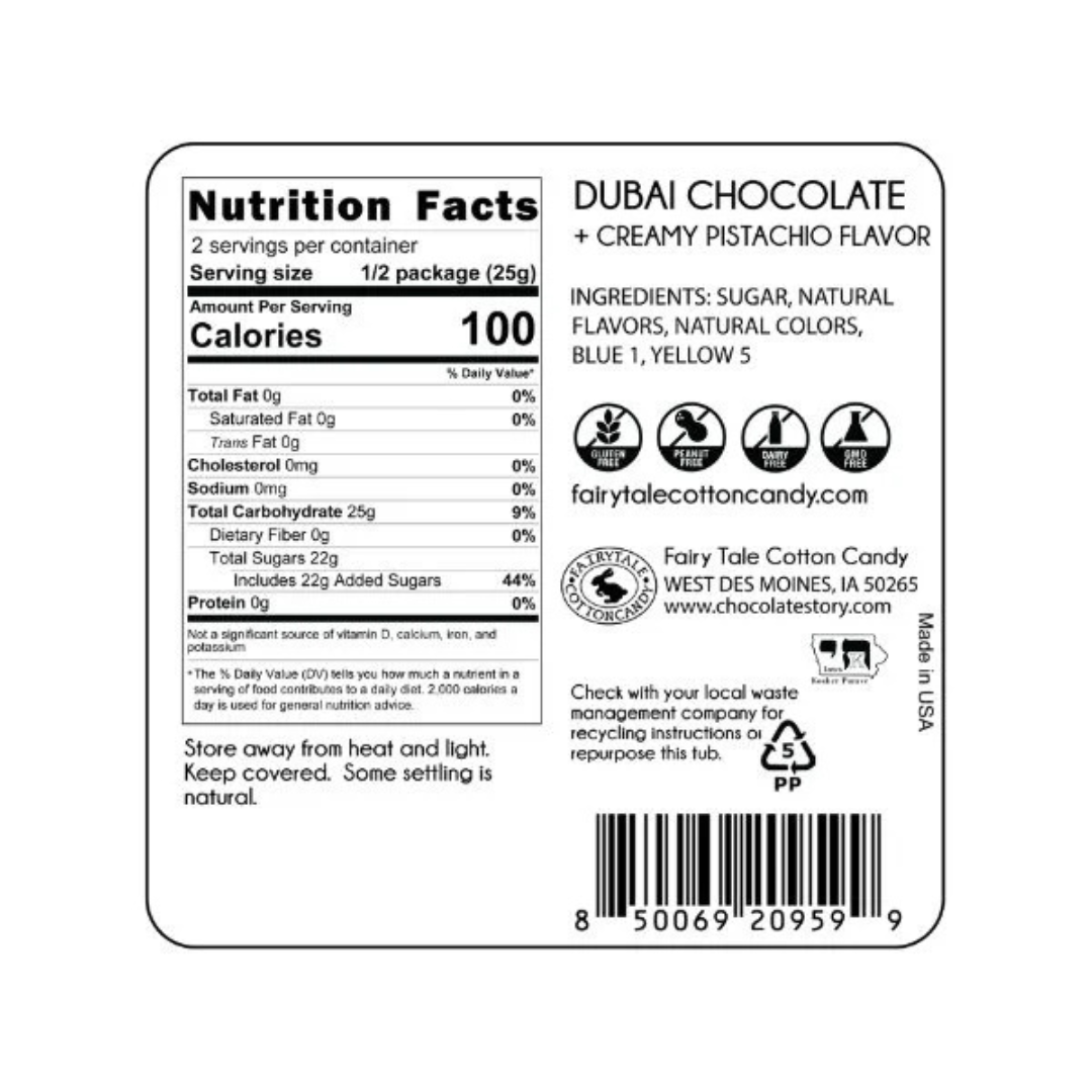 Dubai Chocolate Cotton Candy - 1.75oz