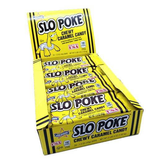 Slo Poke Chewy Caramel Candy Bar - 1.5oz / 24ct
