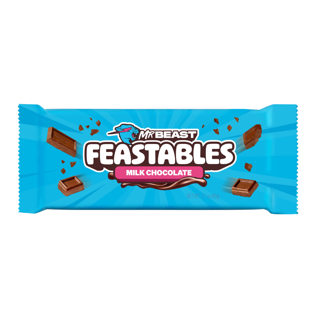 Feastables Bar Code Mr. Beast Feastables King Size Milk Chocolate Bar - 2.1oz / 24ct ...