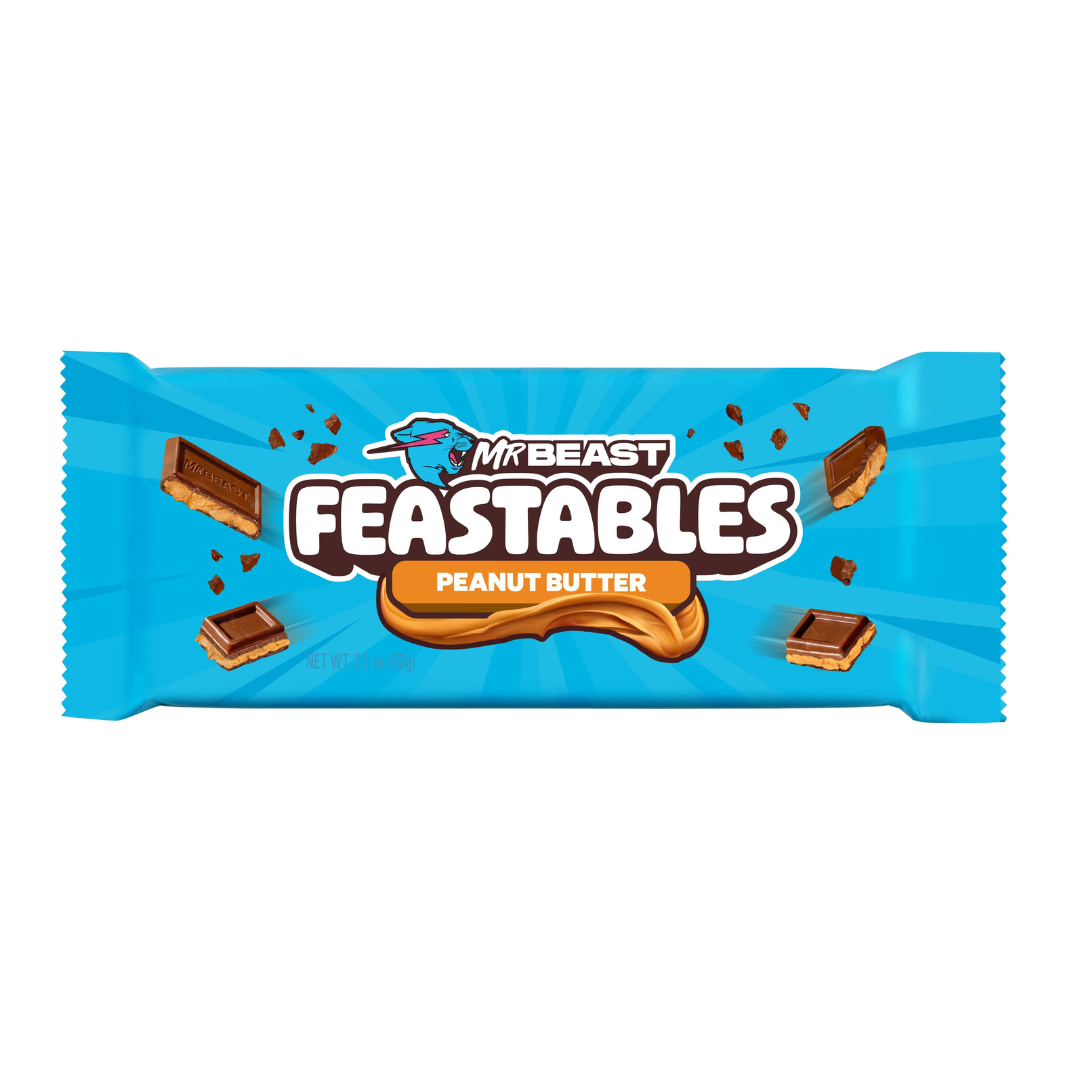 Mr. Beast Feastables King Size Peanut Butter Bar - 2.1oz / 24ct