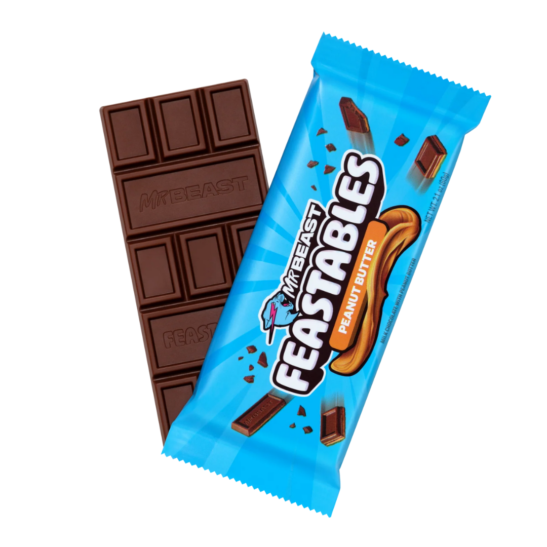 Mr. Beast Feastables King Size Peanut Butter Bar - 2.1oz / 24ct