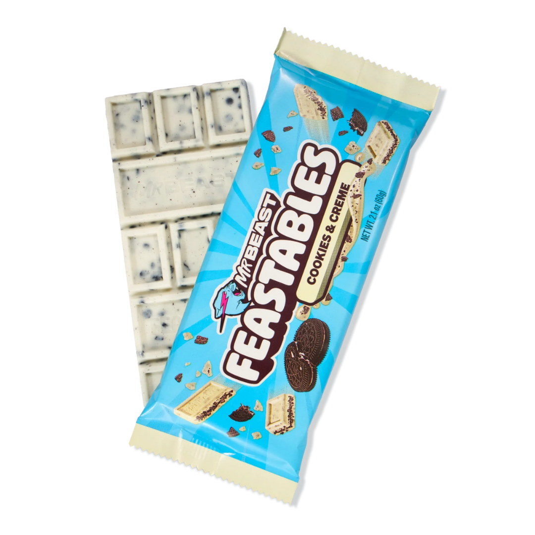 Mr. Beast Feastables King Size Cookies & Creme Bar - 2.1oz / 24ct