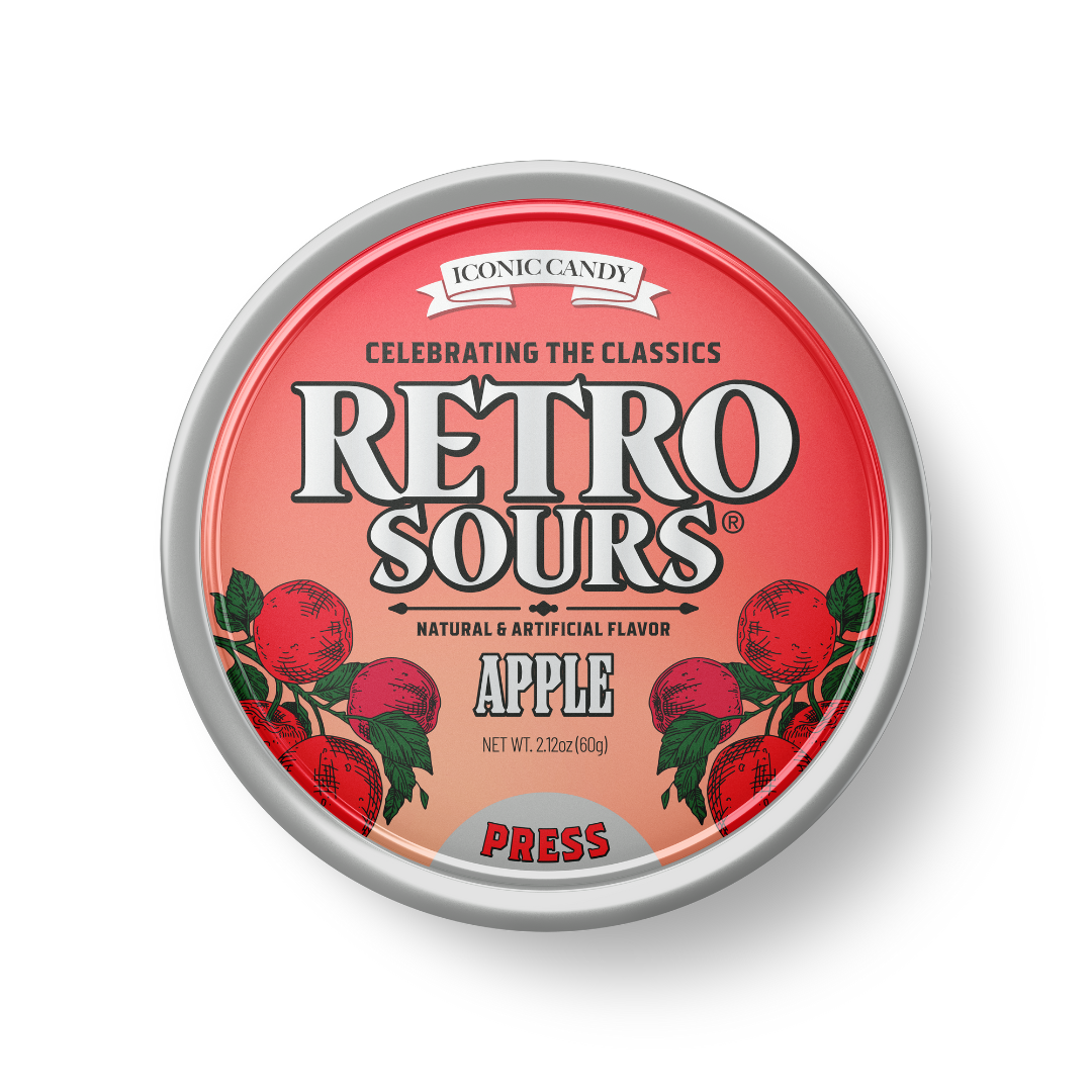 Retro Sours Apple Hard Candy - 2.12oz / 8ct