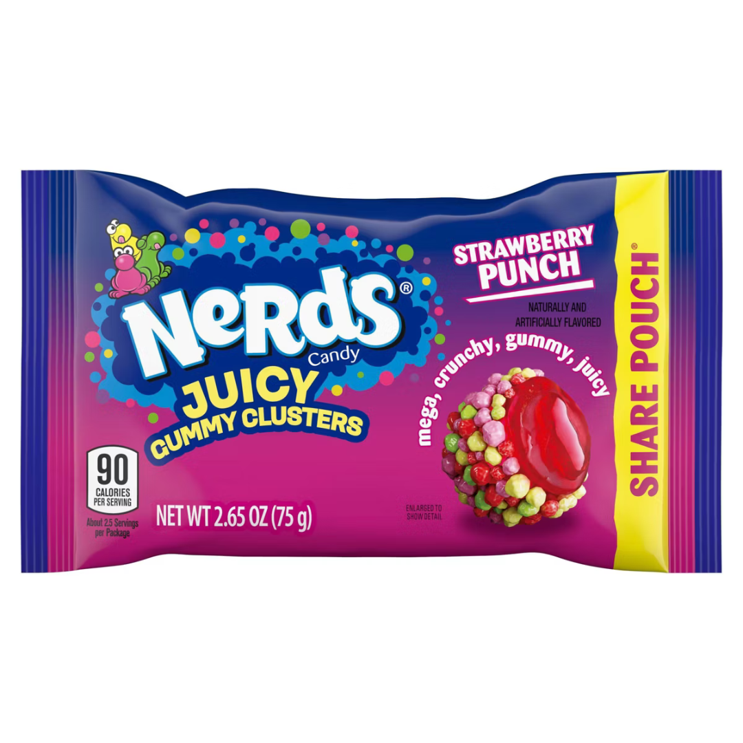 Nerds Strawberry Punch Juicy Gummy Clusters - 2.65oz / 12ct