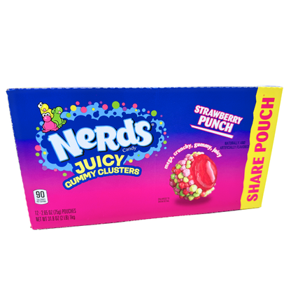 Nerds Strawberry Punch Juicy Gummy Clusters - 2.65oz / 12ct