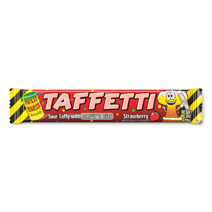Toxic Waste Strawberry Taffetti Sour Taffy - 0.7oz / 24ct