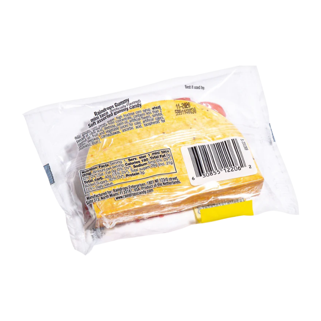 Raindrops Mini Gummy Taco - 1.8oz / 16ct