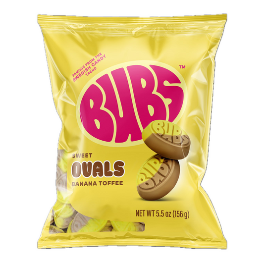 BUBS Sweet Banana Toffee Ovals Foam Candy - 5.5oz