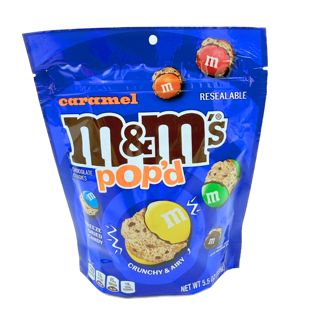 M&M'S Pop'd Freeze Dried Caramel Chocolate Candy - 5.5oz