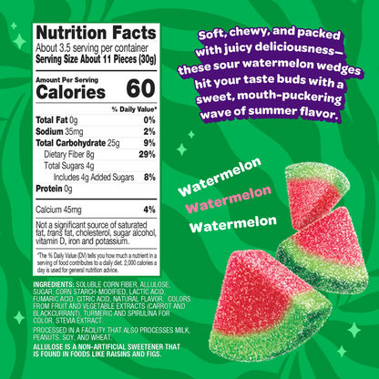 Joyride Sour Watermelon Wedges - 3.5oz