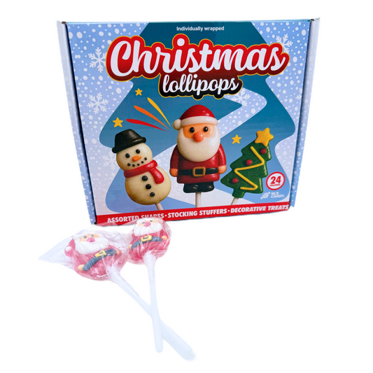 Mini Christmas Lollipops - 24ct