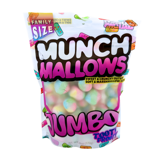 Munch Mallows Jumbo Tooty Frooty Marshmallow Candy - 6oz