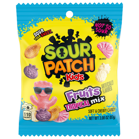 Sour Patch Kids Fruits Tropical Mix - 3.08oz