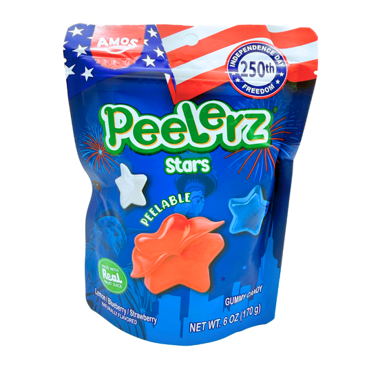 AMOS Peelerz Gummy Stars - 6oz